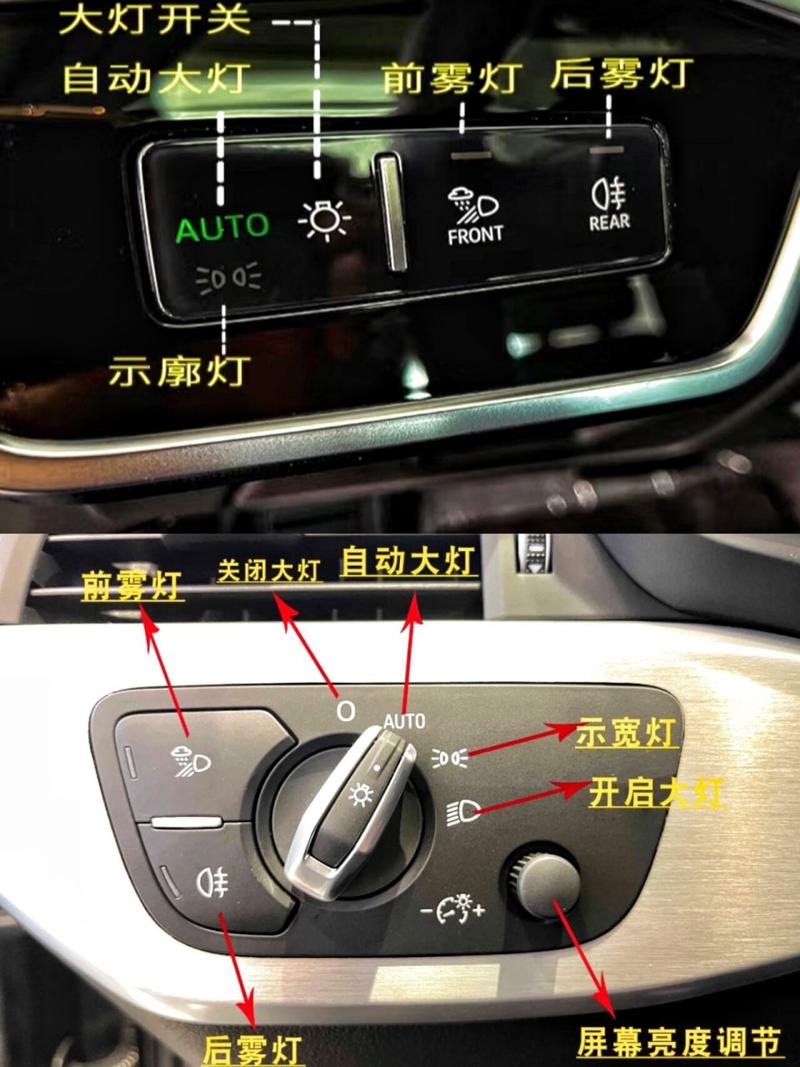 奥迪 a6l 怎么切换远近光灯