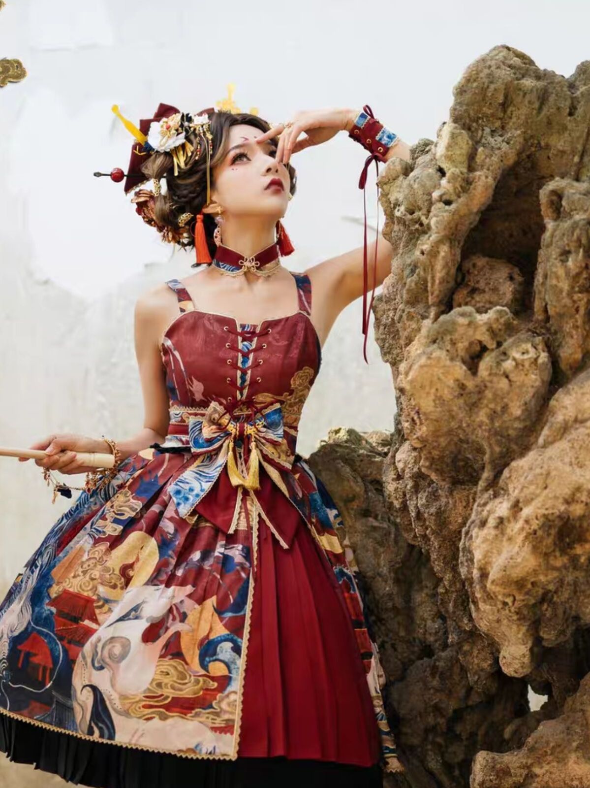 典雅又高级的"大唐风"洛丽塔,吸睛醒目,看着还挺新潮