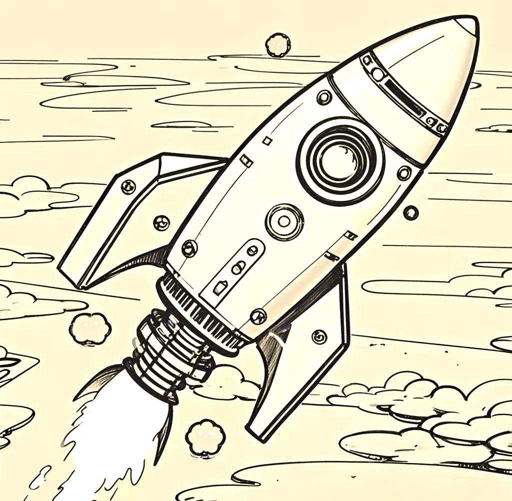 探索科幻火箭的画法与构思,描绘心中的宇宙梦想