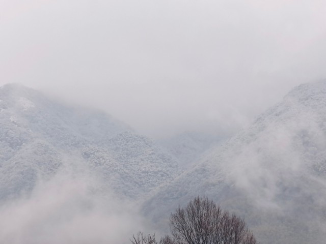 餘杭鸕鳥山區下雪啦!賞雪景也別忘防寒抗凍