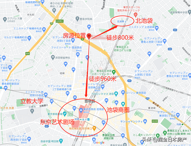 日本池袋地图图片