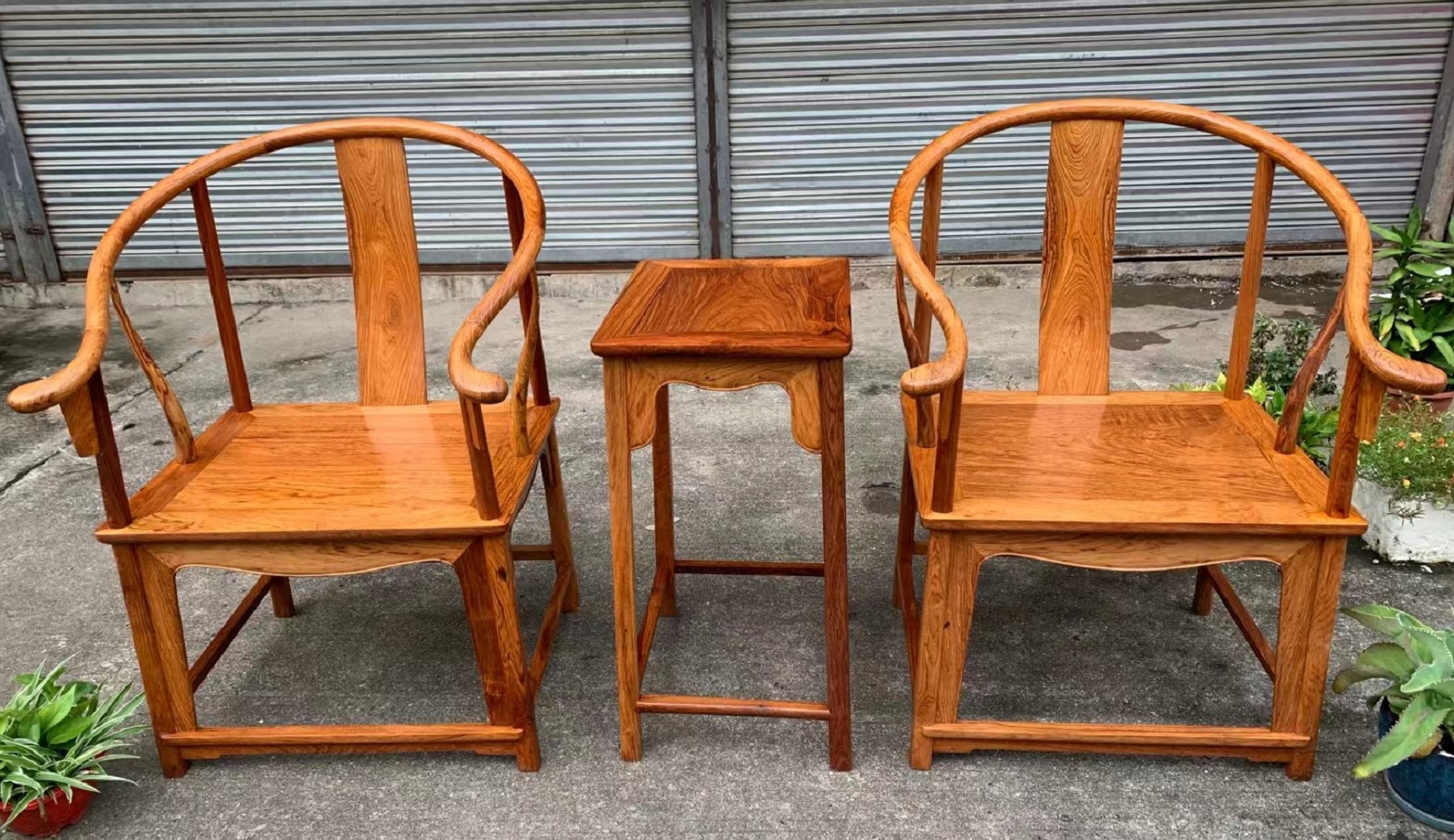 明式家具巅峰之作,独板黄花梨圈椅