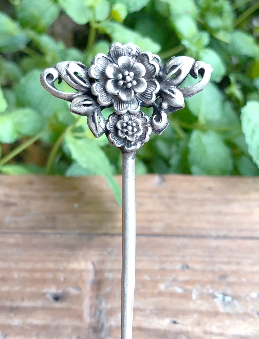 纯银海棠花发簪:清代旧物的新生之美