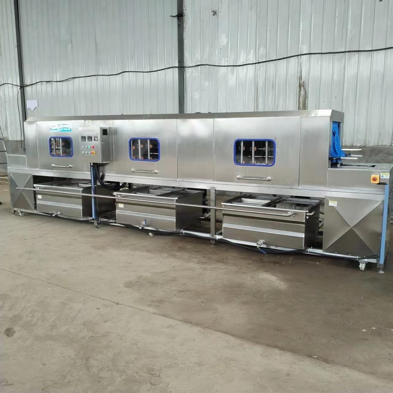 周转筐清洗机-周转箱高压喷淋洗箱机 果蔬筐屠宰筐清洗设备