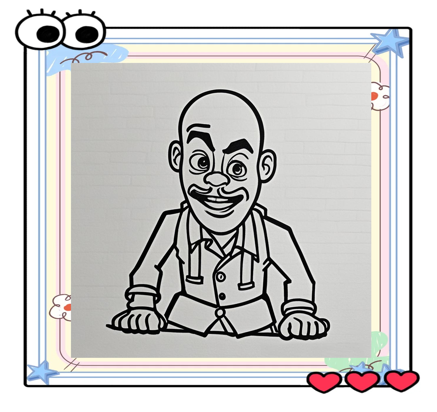 用线描技法画光头强,这些步骤你知道吗