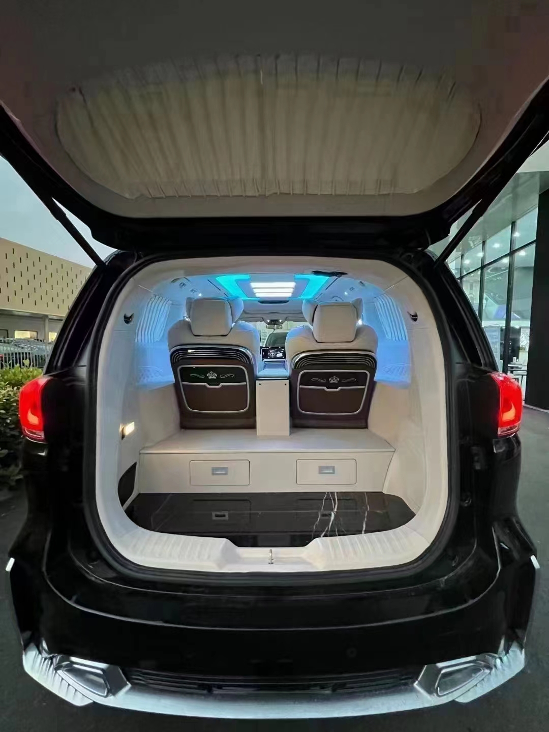 传祺gm8改装航空座椅内饰实拍图案例