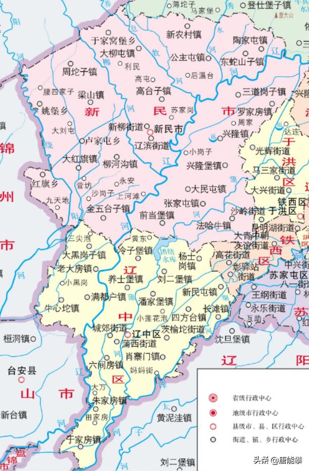 沈阳新民市各乡镇地图图片