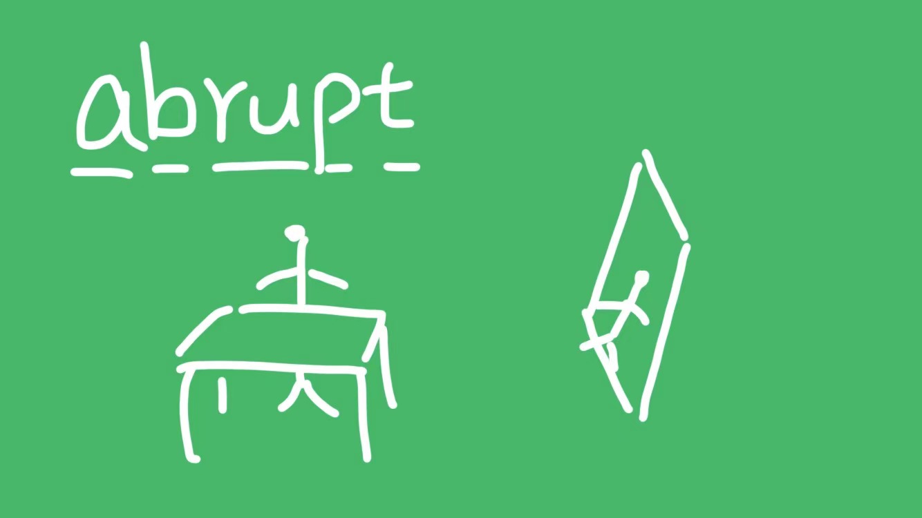 abrupt是什么意思?