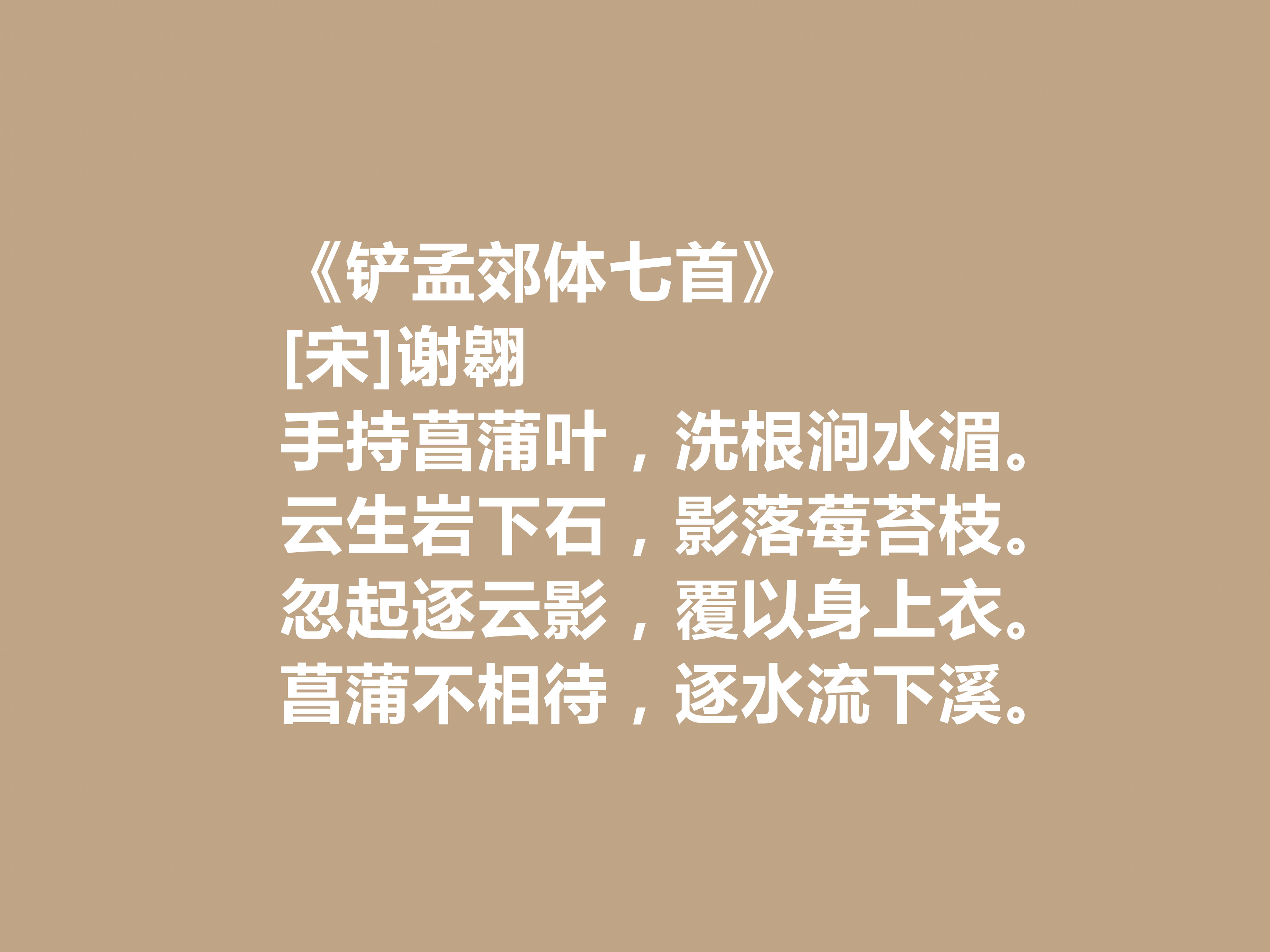 宋元遗民诗人,谢翱十首诗,桀骜又有奇气,彰显民族节气,真提气