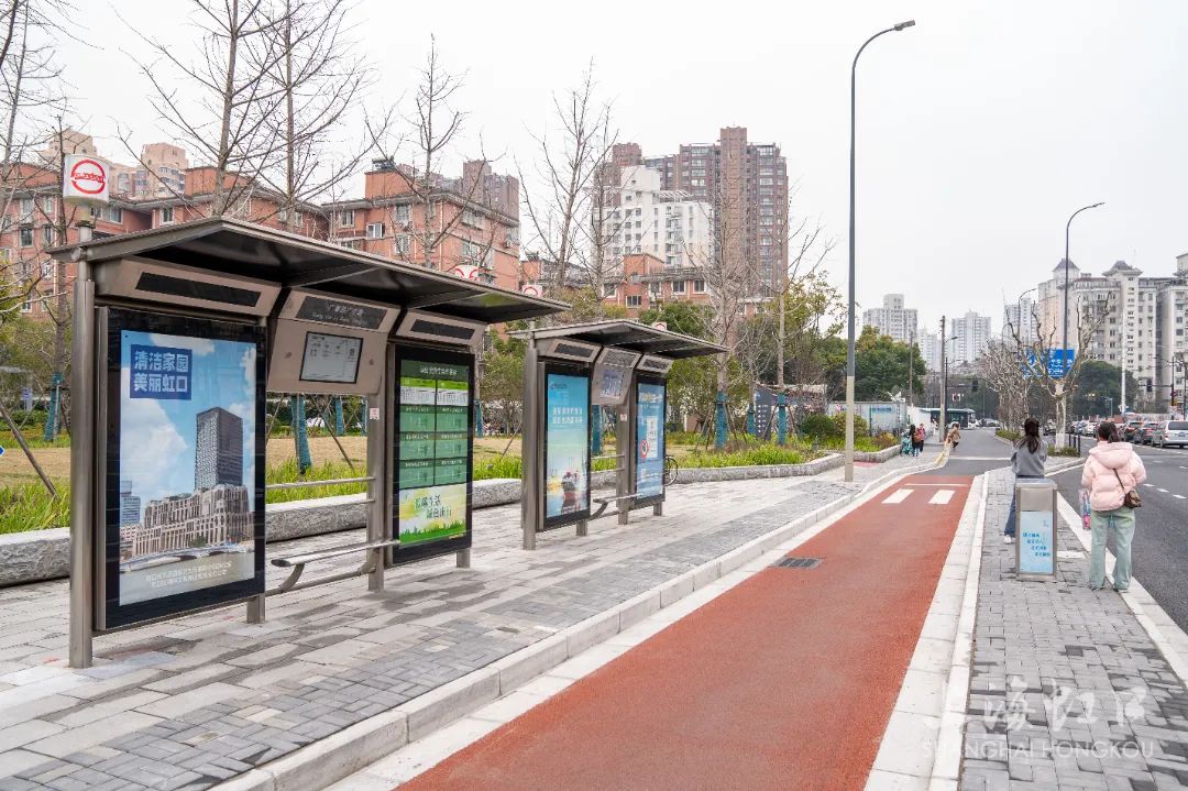 广粤路广中路公交站大变样