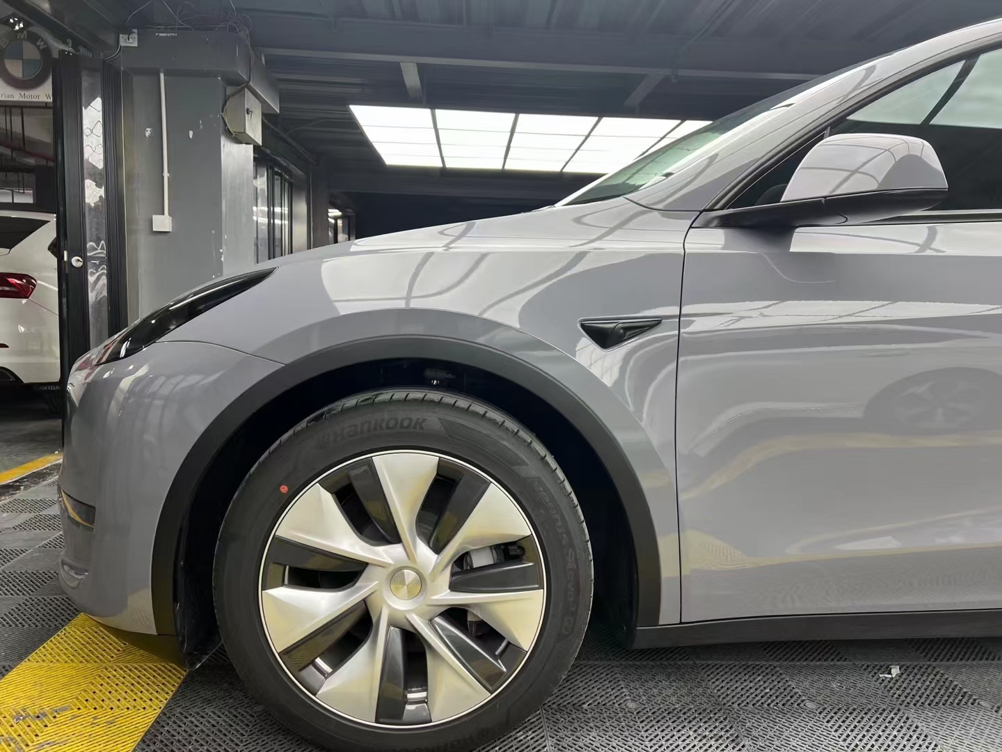 菲卡改色膜颜色超亮水晶纳多灰(特斯拉毛豆y)