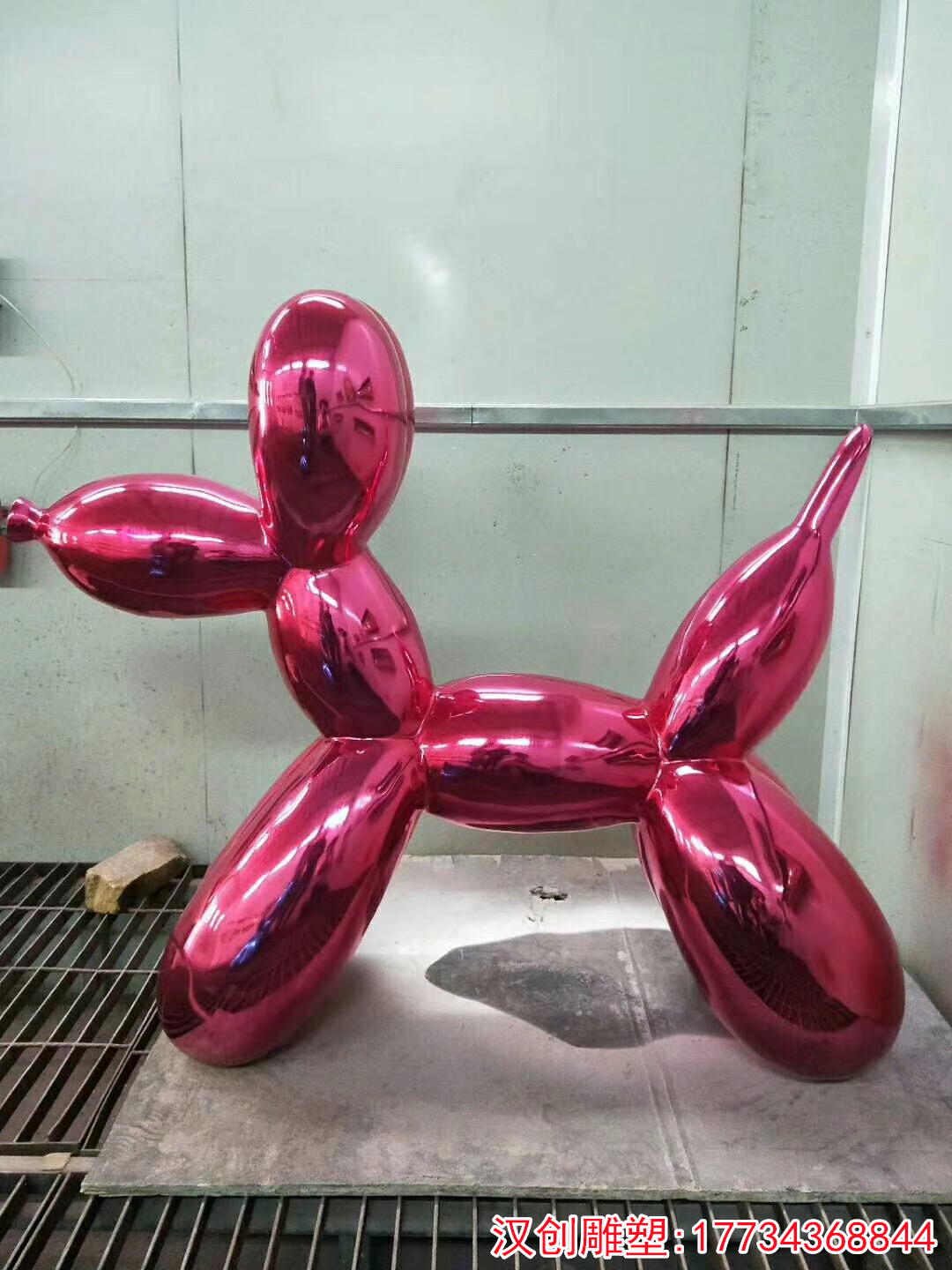 玻璃钢气球狗雕塑 卡通气球狗雕塑