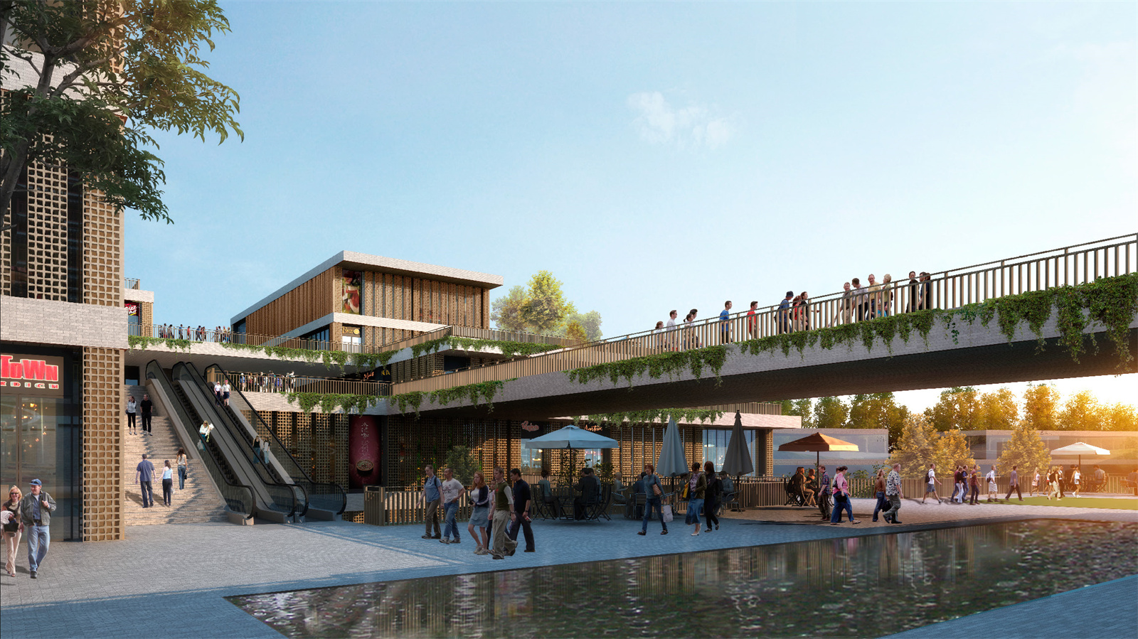 重庆大渡口风情街概念效果图分享|当代景观规划