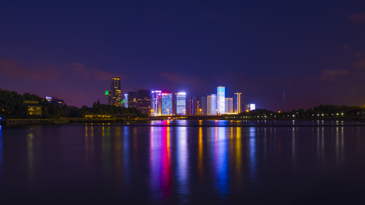 我的家乡-义乌夜景