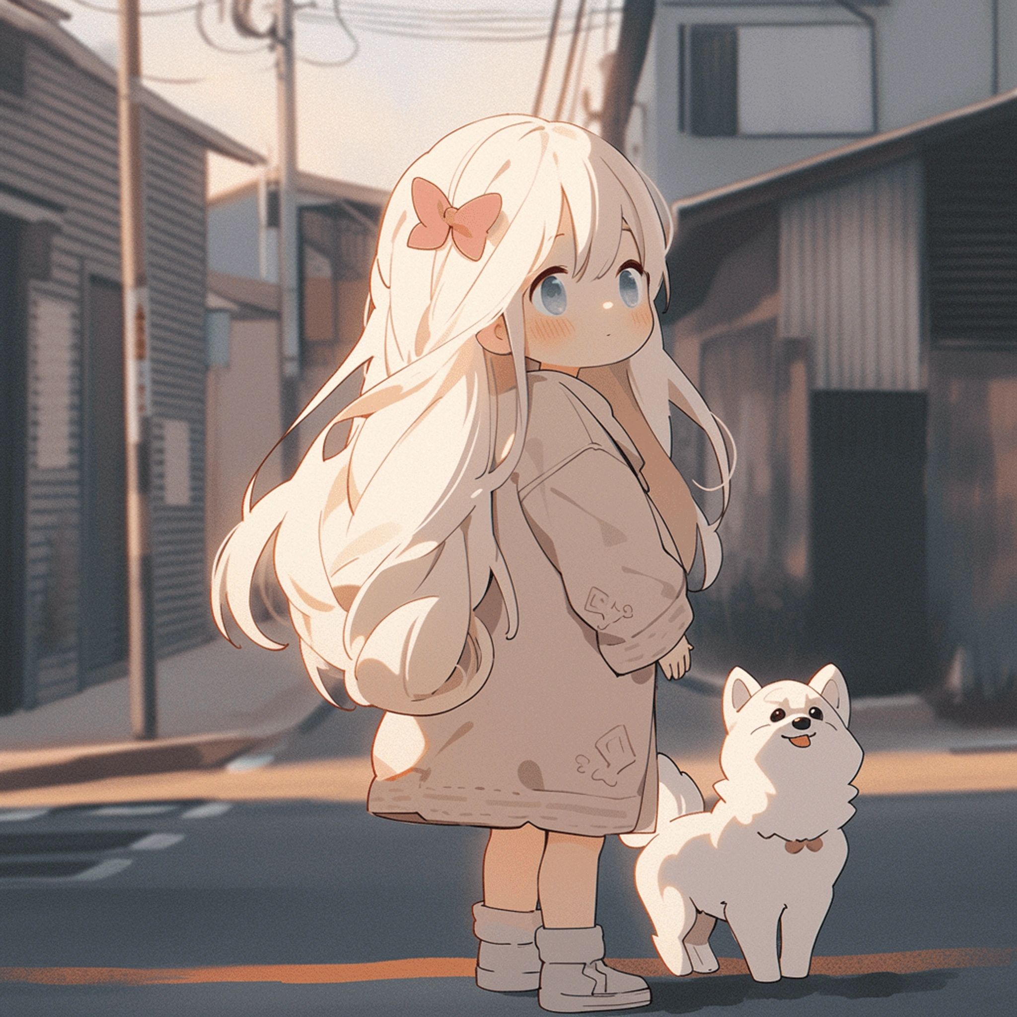 好看的卡通头像|优质头像|治愈系可爱女孩头像|狗狗还有我