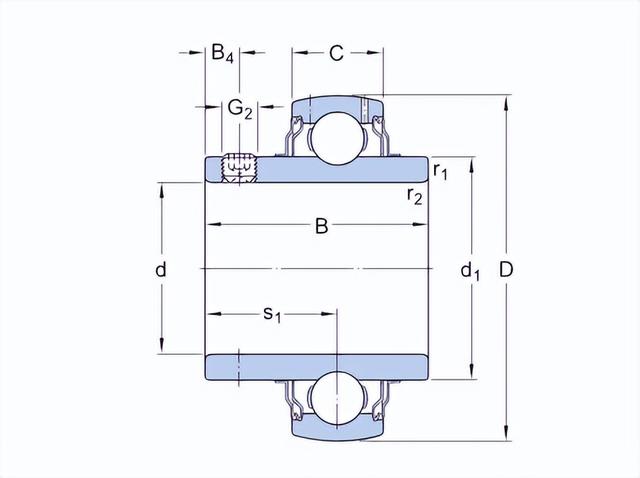 高温外球面轴承 yar210-2f/va208 石墨保持架自润滑轴承 uc210/va208