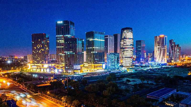 一块成规模集中建设区,丽泽金融商务区五轨交汇的蓝图正在变为现实