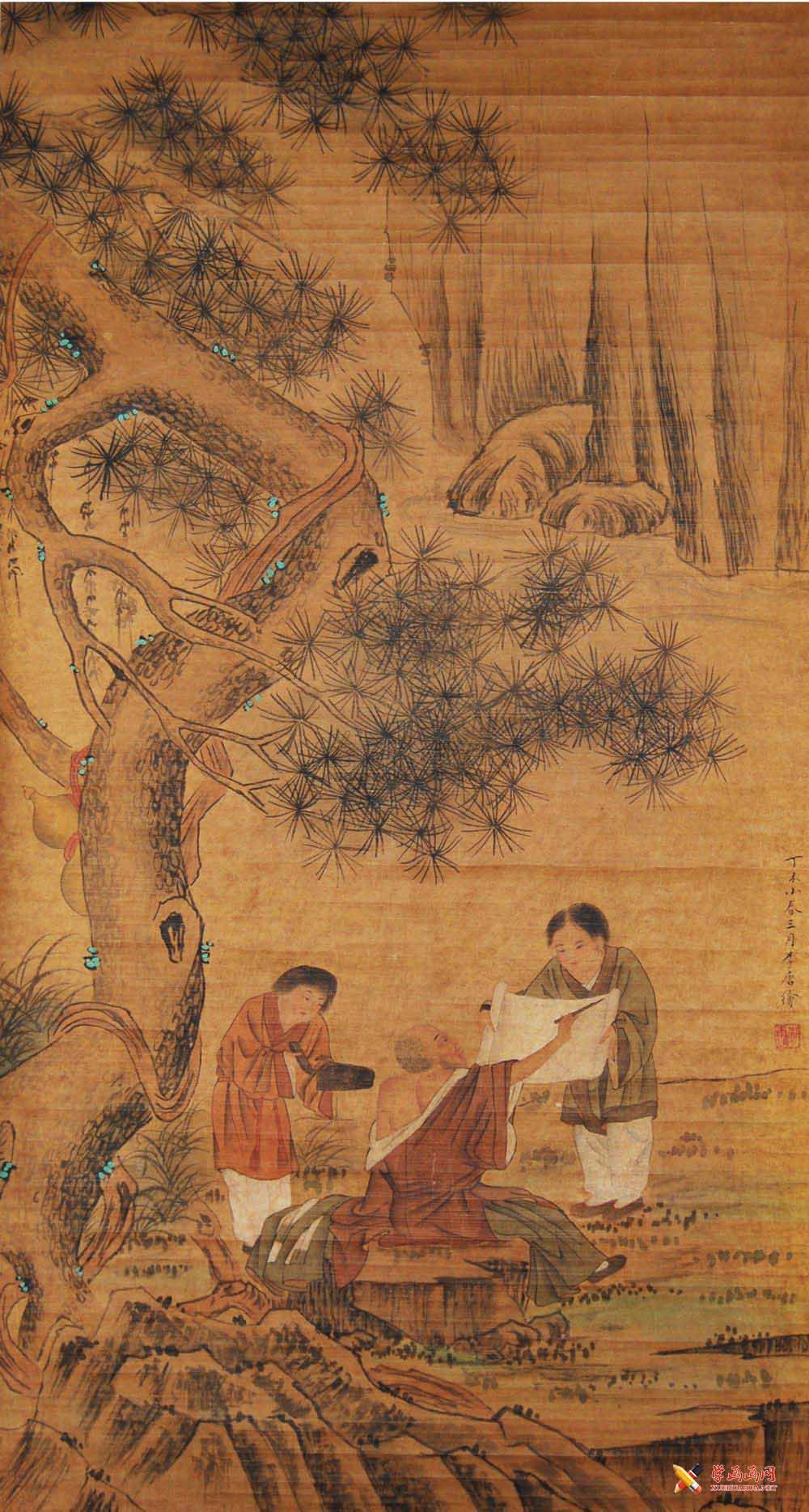 南宋画家李唐,创立了"大斧劈皴"的画法,称"南宋四大家"之一