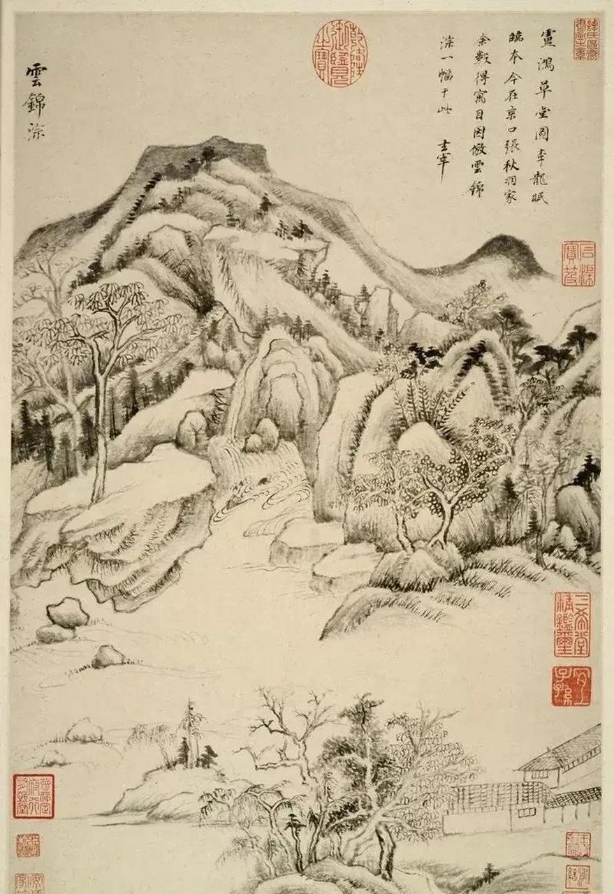 董其昌山水画十册,恬静疏旷  董其昌,明(1555—1636)字玄宰,号思白,又
