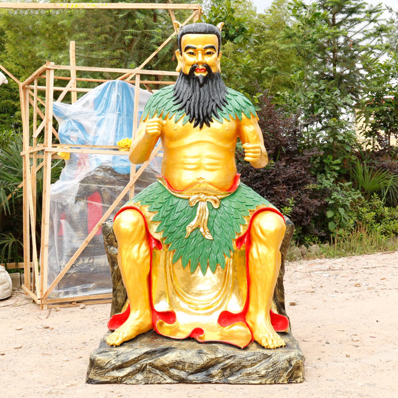 玻璃钢伏羲雕塑,伏羲雕塑