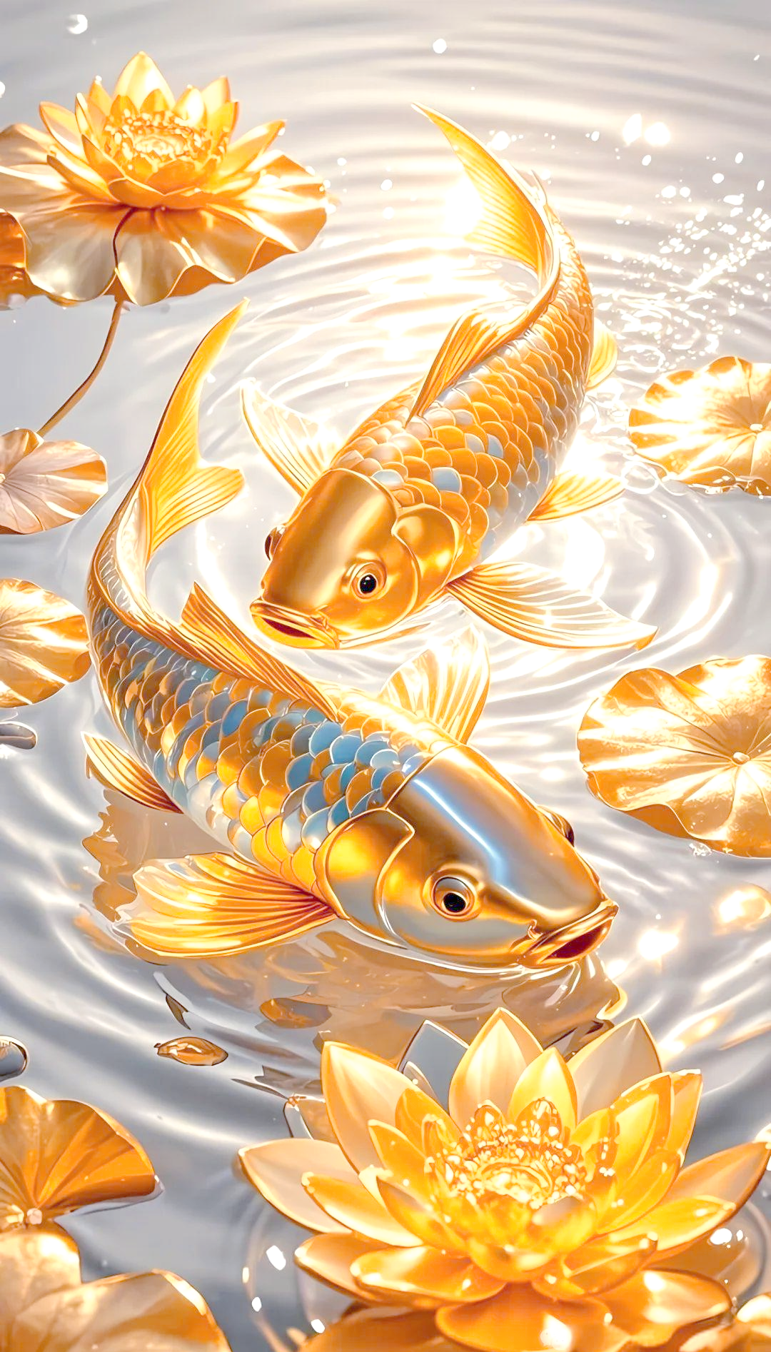 金鲤戏莲:吉祥象征背后的文化密码