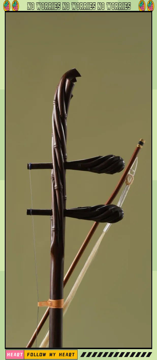 敦煌新品二胡系列:碧竹幽篁与兰馨芳佩联名款