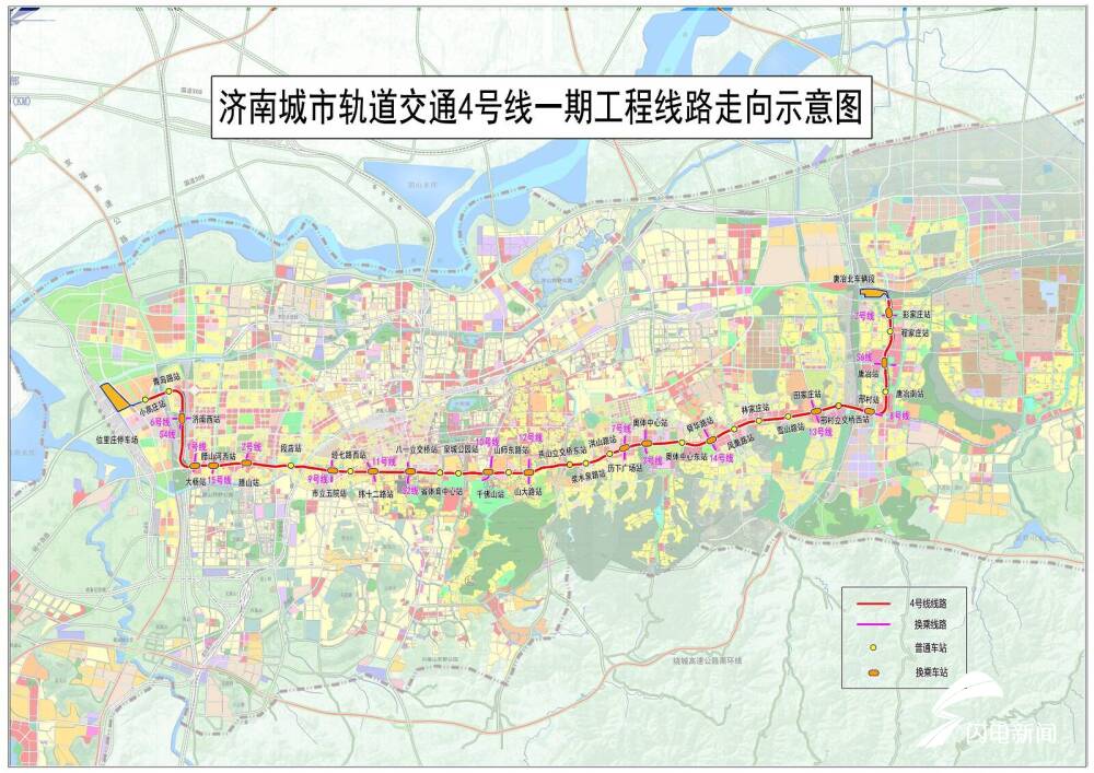 济南地铁站点线路图图片