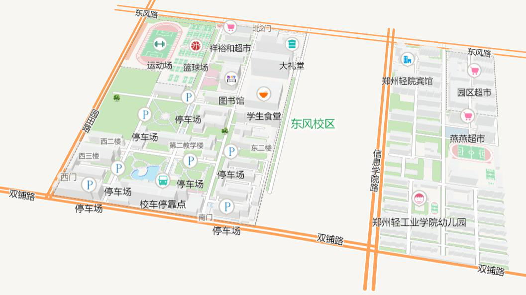 郑州轻工业大学校园地图