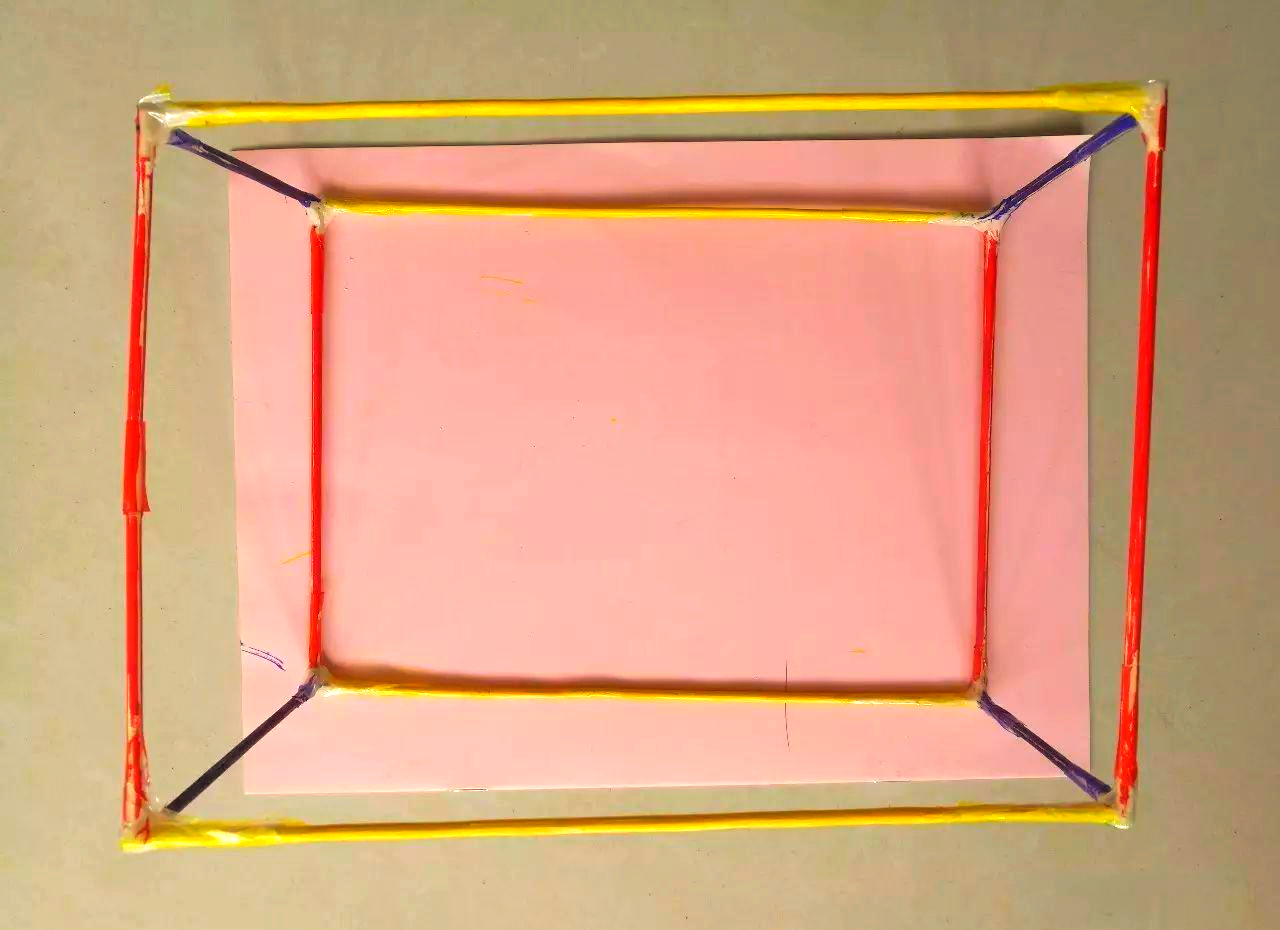 制作长方体框架模型的方法