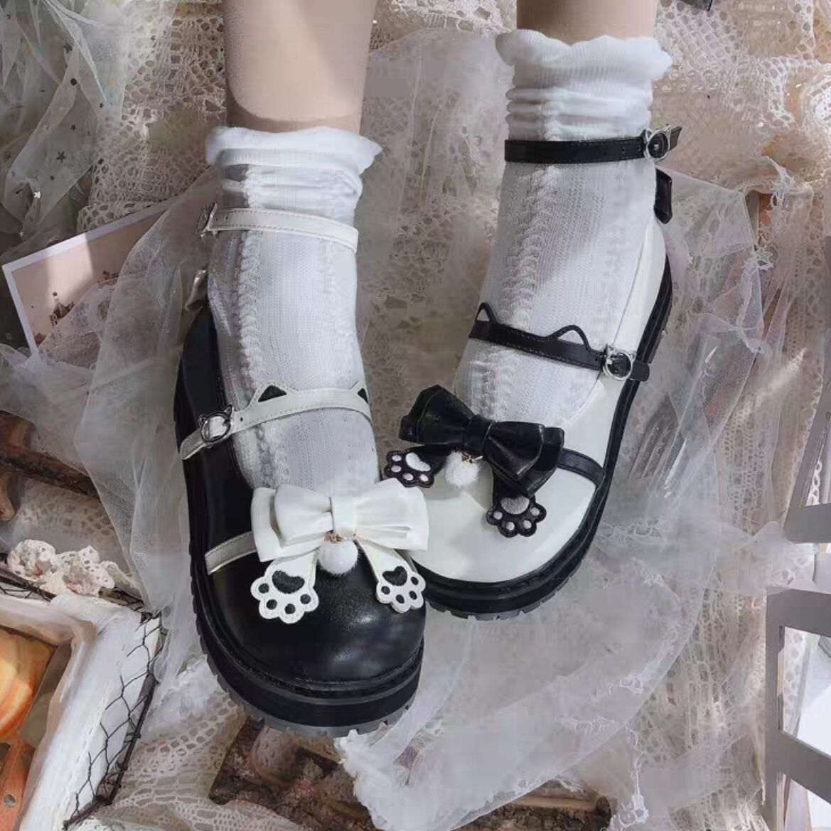 让lo娘一见倾心的洛丽塔"鸳鸯鞋",减龄又俏皮,还很显脚小