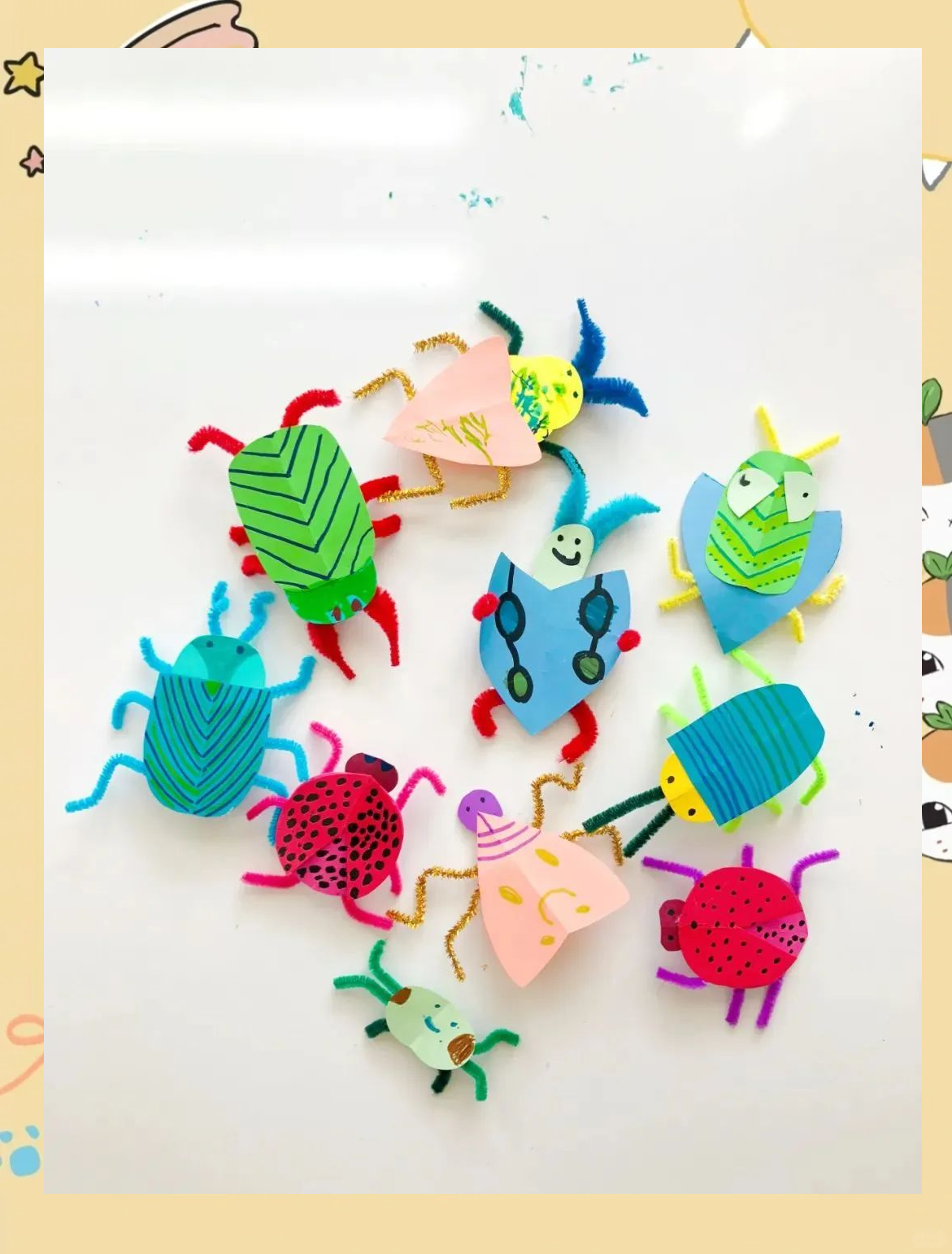 春天昆虫手工大赏,陪娃一起创意无限!