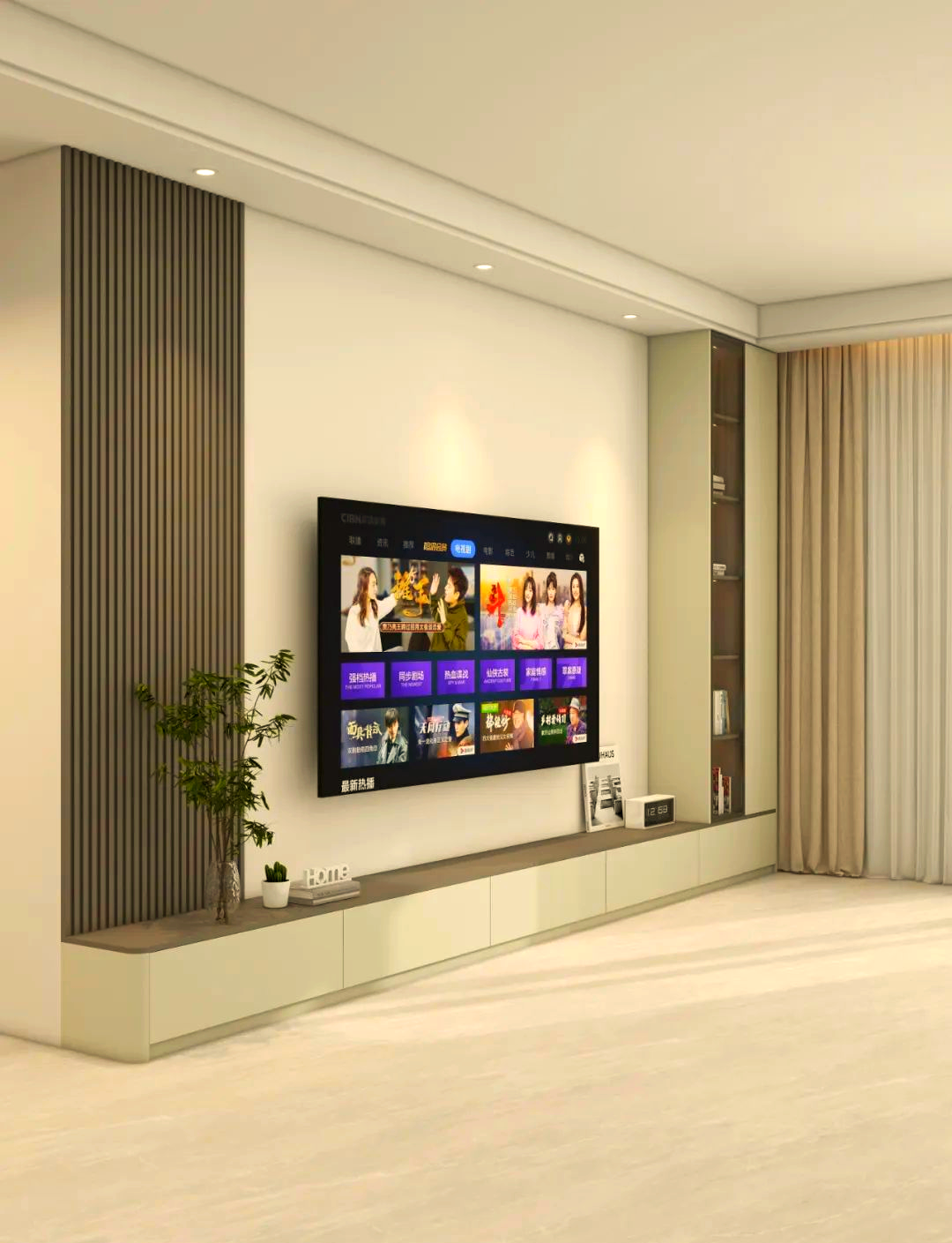 客厅电视背景墙装修指南:简约而高级的选择