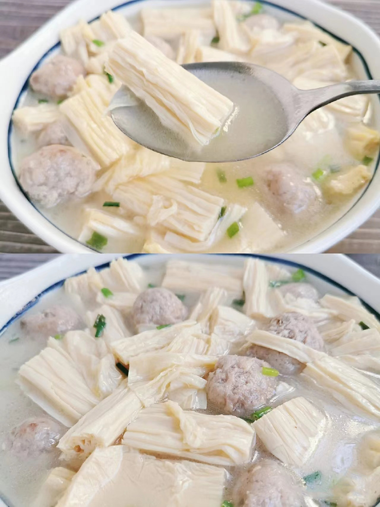 阳埠亮金柴火慢熬腐竹——腐竹肉丸汤篇