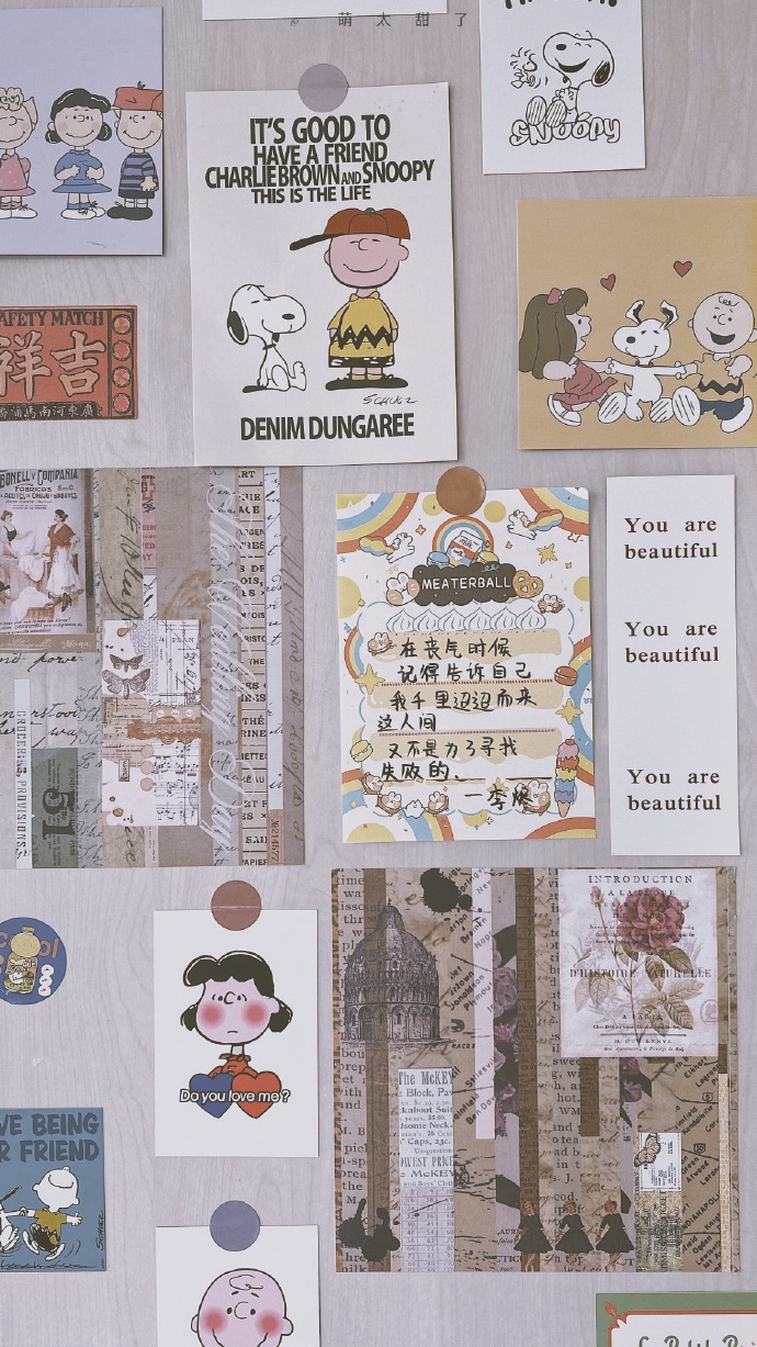 手帐风平铺壁纸,文字壁纸