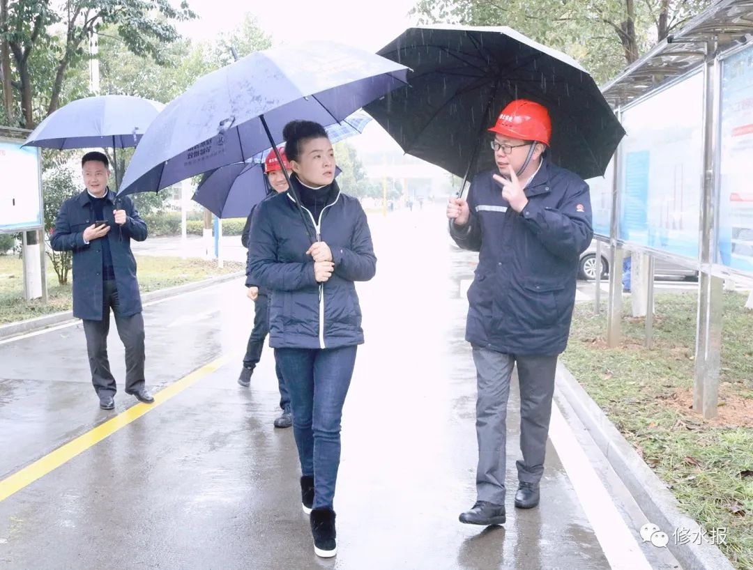刘婕一行先后来到江西祈福工艺品公司,赣北钨业有限公司,修水机械制造