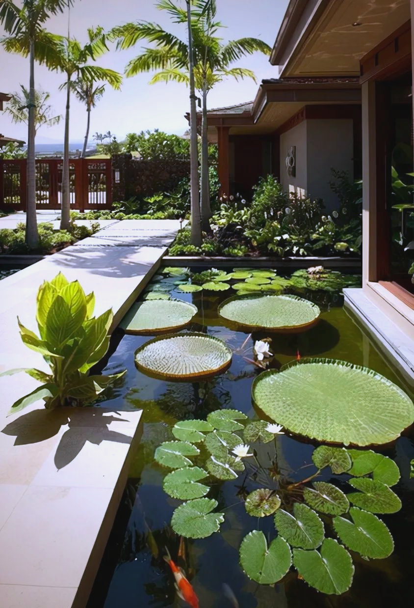 众多庭院鱼池设计案例,值得一试