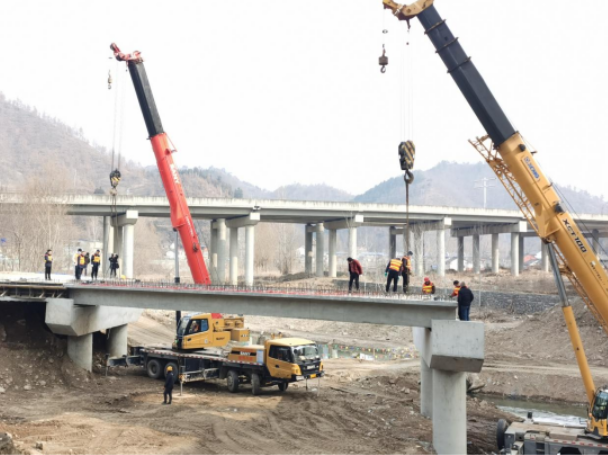 上跨桥空心板梁施工及安装方案(含预应力计算书)