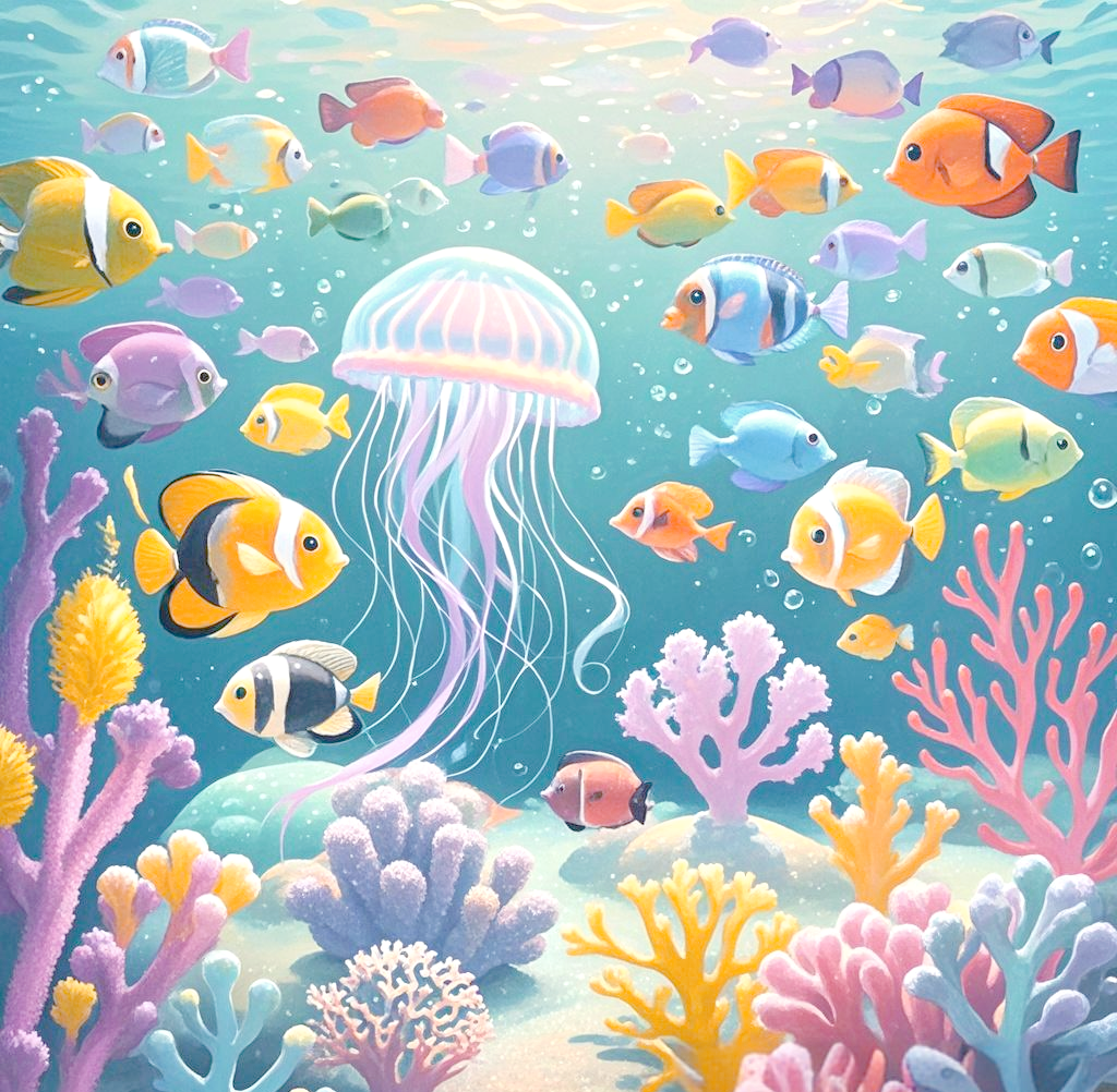 如何用绘画表达海底世界的神秘与多彩