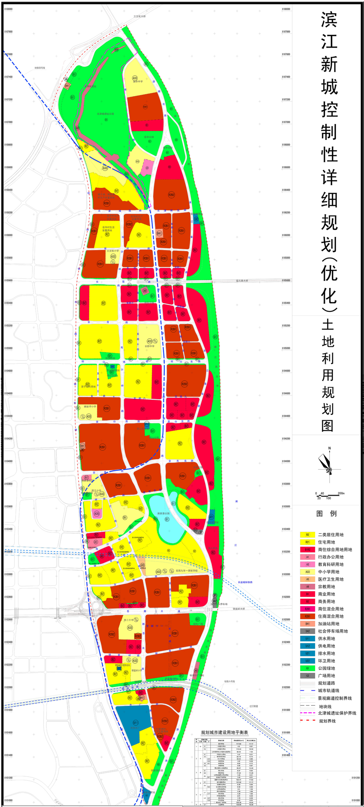 长沙滨江新城片控制性详细规划