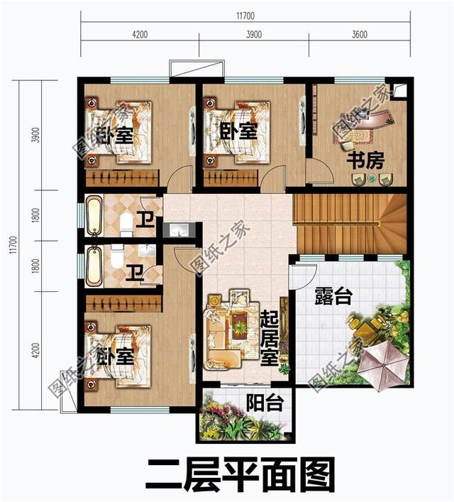 农村小二楼带院图,美观又舒适,建房没看这三款可不行