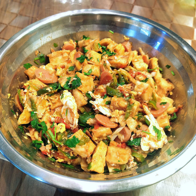 西红柿鸡蛋烩饼,色香味俱全,超级好吃