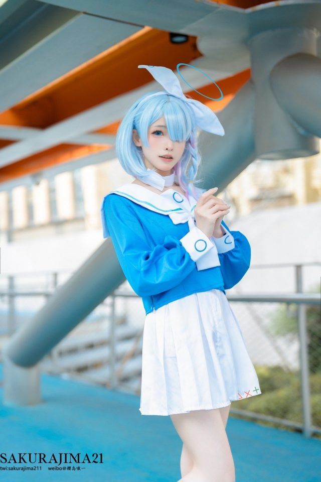 樱岛嗷一cos阿洛娜,开启甜蜜的蓝色梦幻之旅