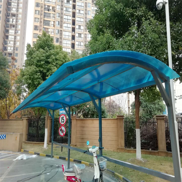 金华定做钢构雨棚厂家,充电桩电瓶车停车棚