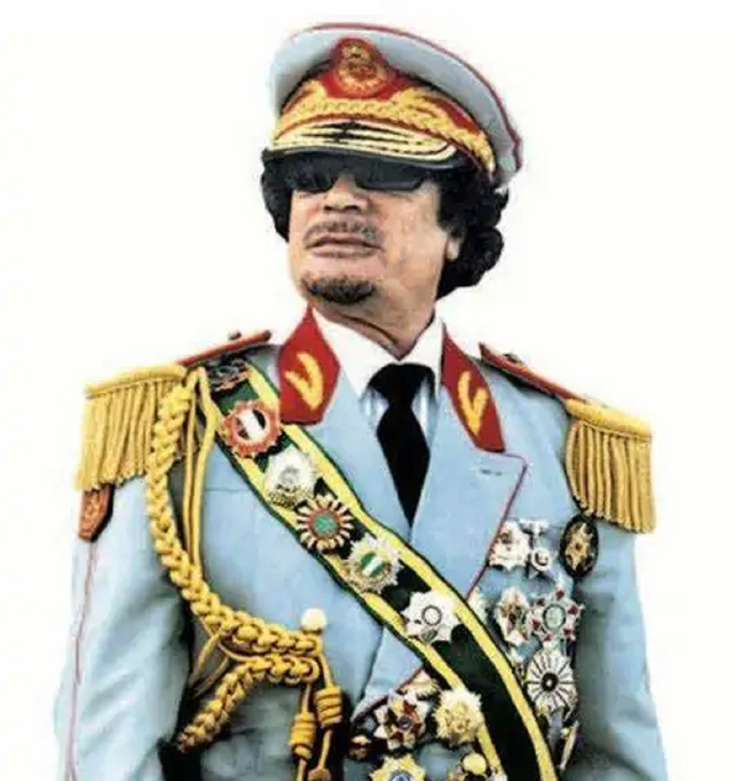 卡扎菲访华图片