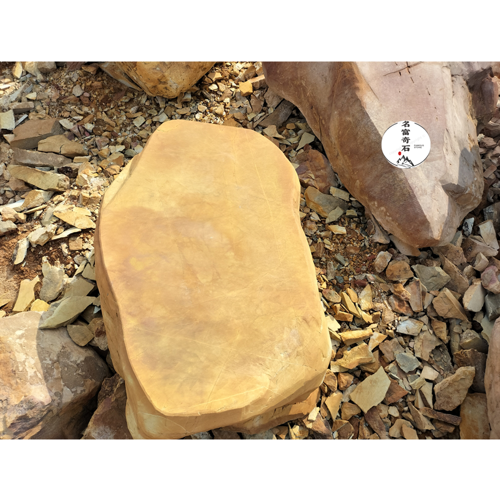 平面石公园耀眼摆景石,出售铺装地面踏步景石,美雅好看绿化石