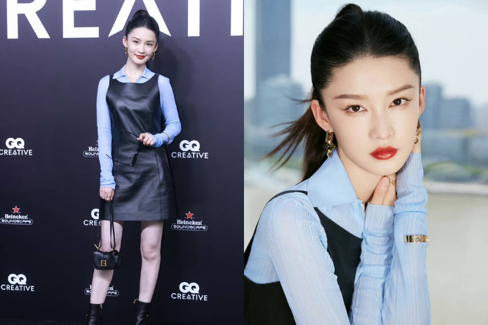 「gq红毯翻车现场」angelababy化身芭比假发成败笔《庆余年》李沁皮裙