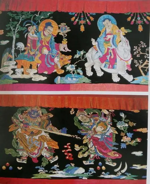 塔尔寺三绝(堆绣 壁画 酥油花)