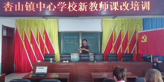 龙江县杏山镇中心学校新教师课改培训