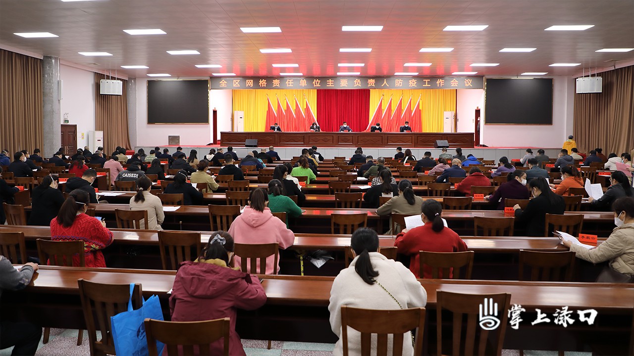 李晓彤主持召开全区网格责任单位主要负责人防疫工作会议