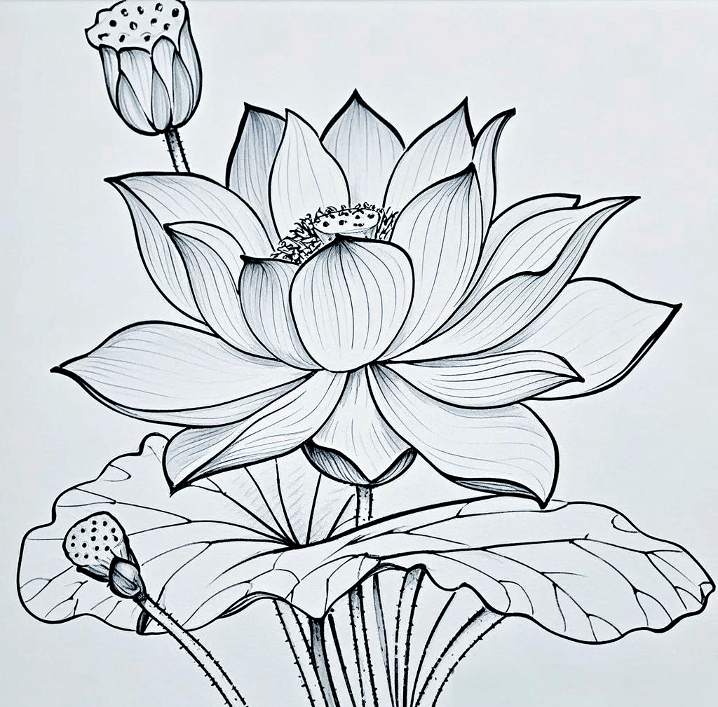 荷花简笔画教程:从基本技巧到高级绘制,值得一试!